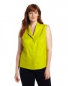 Jones New York Women's Plus-Size Sleeveless Blouse