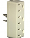 Leviton 697-I 15 Amp, 125 Volt, Triple Outlet Adapter, Ivory