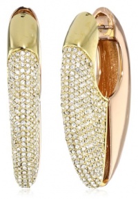 Rebecca Minkoff Pave Faux Gauge Earrings