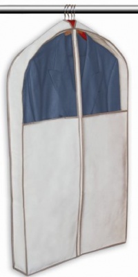 DAZZ Gusseted Suit Garment Bag, Beige