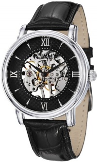 Stuhrling Original Men's 458G2.33151SET Classic Delphi Chamberlain Mechanical Skeleton Black Dial Watch Set