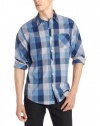 DKNY Jeans Men's Long Sleeve Oversized Gingham