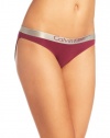 Calvin Klein Womens Metallic Chrome Cotton Bikini Panty