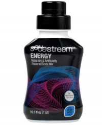 Stop spending your hard earned cash on expensive energy drinks. Make your own at home with your SodaStream soda maker and this energy drink flavoring -- a tasty alternative with two-thirds less sugar, calories and carbs than the store-bought stuff.