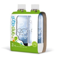 Sodastream 1l Carbonating Bottles- White (Twin Pack)