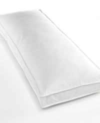 Boasting EuroFeather® fill that contours to the natural curve of your shape, this Pacific Coast pillow supports your body with comfort and luxury. Great for side sleepers, this pillow gently cradles and supports your stomach. Place between the knees to relieve pressure on the spine, back and hips. Also features a removable, velvety soft, brushed cotton cover.