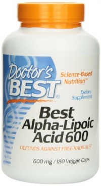 Doctor's Best Alpha-Lipoic Acid, 600 Mg, 180 Veggie Caps