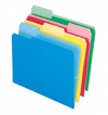 Pendaflex CutLess File Folders, 1/3 Cut, Top Tab, Letter, Assorted Colors, 100 Per Box,( 48440)