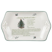 Spode Christmas Tree Pierced Recipe Tray, 12-Inch