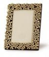 L'Objet Gold Plated Garland Frame W/ Yellow Swarovski Crystals 5 x 7 (13cm x 18cm)