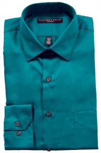 Geoffrey Beene Sateen Fitted Dress Shirt - Patina