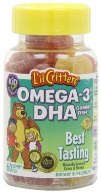 L'il Critters Omega-3 Vitamin Gummy Fish, 60 Count (Pack of 2)