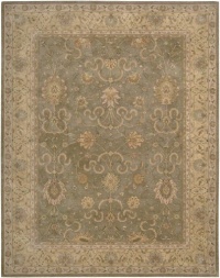 Nourison Rugs Heritage Hall Collection HE20 Green Round 9' x 9' Area Rug