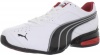 Puma Men's Tazon 5 Running Shoe,White/Black/Ribbon Red,10 D US