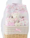 Big Oshi Baby Essentials 10 Piece Layette Basket Gift Set - Pink