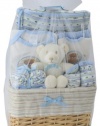 Big Oshi Baby Essentials 10 Piece Layette Basket Gift Set - Blue