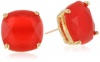 Kate Spade New York Kate Spade Earrings Red Small Square Leverback Earrings