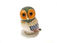 White faced Barn Owl Figurine Box with Swarovski Crystals Bird Strigidae Jewelry Trinket Pill Box Certificate of Authenticity