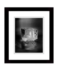 See ice in a cool new light with this intriguing still life. Framed in black and white for a clean, modern sensibility to match, it's a great piece for your Lauren Ralph Lauren kitchen or dining area.