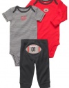 Carters All Star Football Bodysuit Set RED 3 Mo