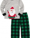 Carter's Baby Boys 2-pc L/S Holiday Set - Santa Check