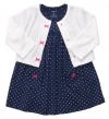 Carter's Core 2 pc Dress Sleeve Set navy dot