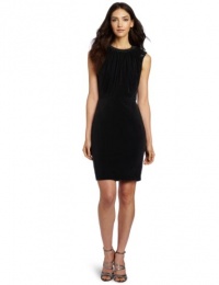 Robert Rodriguez Women's Shirred Beaded Pencil Dress