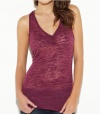 G by GUESS Women's Brea Burnout Tank, PURPLE POTION (MEDIUM)