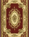 Safavieh LNH218C Lyndhurst Collection Area Rug, 8-Feet 11-Inch by 12-Feet, Red and Ivory