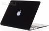 Kuzy - AIR 13-inch BLACK Rubberized Hard Case Cover for Apple MacBook Air 13.3 (Models: A1369 and A1466) - BLACK