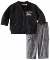 Calvin Klein Baby-Boys Newborn Jacket With Plaid Pants