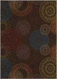 Karastan Iconoclast Pavilion Twilight Rug, 8-Feet 8-Inch by 12-Feet