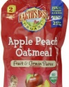 Earth's Best Organic Apple Peach Oatmeal Puree, 4.2 Ounce Pouches (Pack of 12)