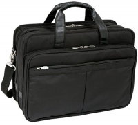 McKleinUSA WALTON 73985 Black Expandable Double Compartment Laptop Case