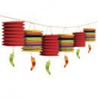 Chili Pepper Fiesta Lantern Garland