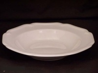 Mikasa Antique White Rim Soup Plate