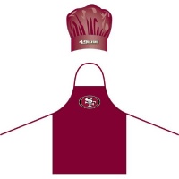 San Francisco 49Ers Nfl Barbeque Apron And Chefs Hat