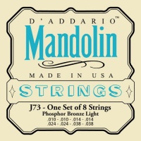 D'Addario J73 Mandolin Strings, Phosphor Bronze, Light, 10-38