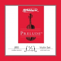 D'Addario Prelude Violin String Set, 4/4 Scale, Medium Tension