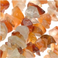 Carnelian Variegated Gemstone Chips 7 x 4mm /32 Inch Strand