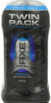 Axe Deodorant Stick, Phoenix, Twin Pack, 6 Ounce