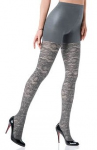 SPANX Bloom Lace Semi Opaque Tight-End Tights, B, Frost