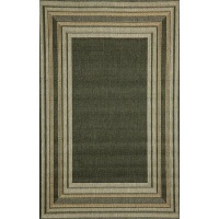 Terrace Etched Black Border Rug Rug Size: 4'11 x 7'6