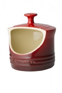 Le Creuset Stoneware 10-Ounce Salt Crock, Cherry