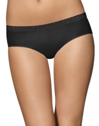 Bali Comfort Revolution Seamless Lace Hipster 2651, Black, 10