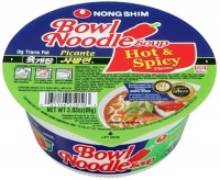 Nong Shim Bowl Noodle, Hot and Spicy, 3.03-Ounce Bowls (Pack of 12)