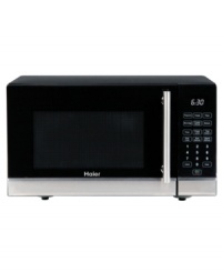 Simplify your space. Packed with 10 power levels and 6 one-touch menu buttons-from popcorn to baked potato to frozen dinner and more-this powerhouse commands the kitchen like a pro. A smart design and a high powered approach takes the hassle out of making your next meal. 1-year warranty. Model HMC0903SESS.