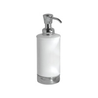 InterDesign York Soap Pump, White/Chrome