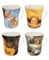 Heaven sent, the Angel mugs from Konitz make a masterpiece of every cup in fuss-free porcelain that recreates four classical paintings.