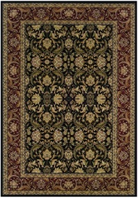 Couristan 6259/2000 Himalaya Isfahan/Ebony-Persian Red 2-Feet by 3-Feet 7-Inch Rug